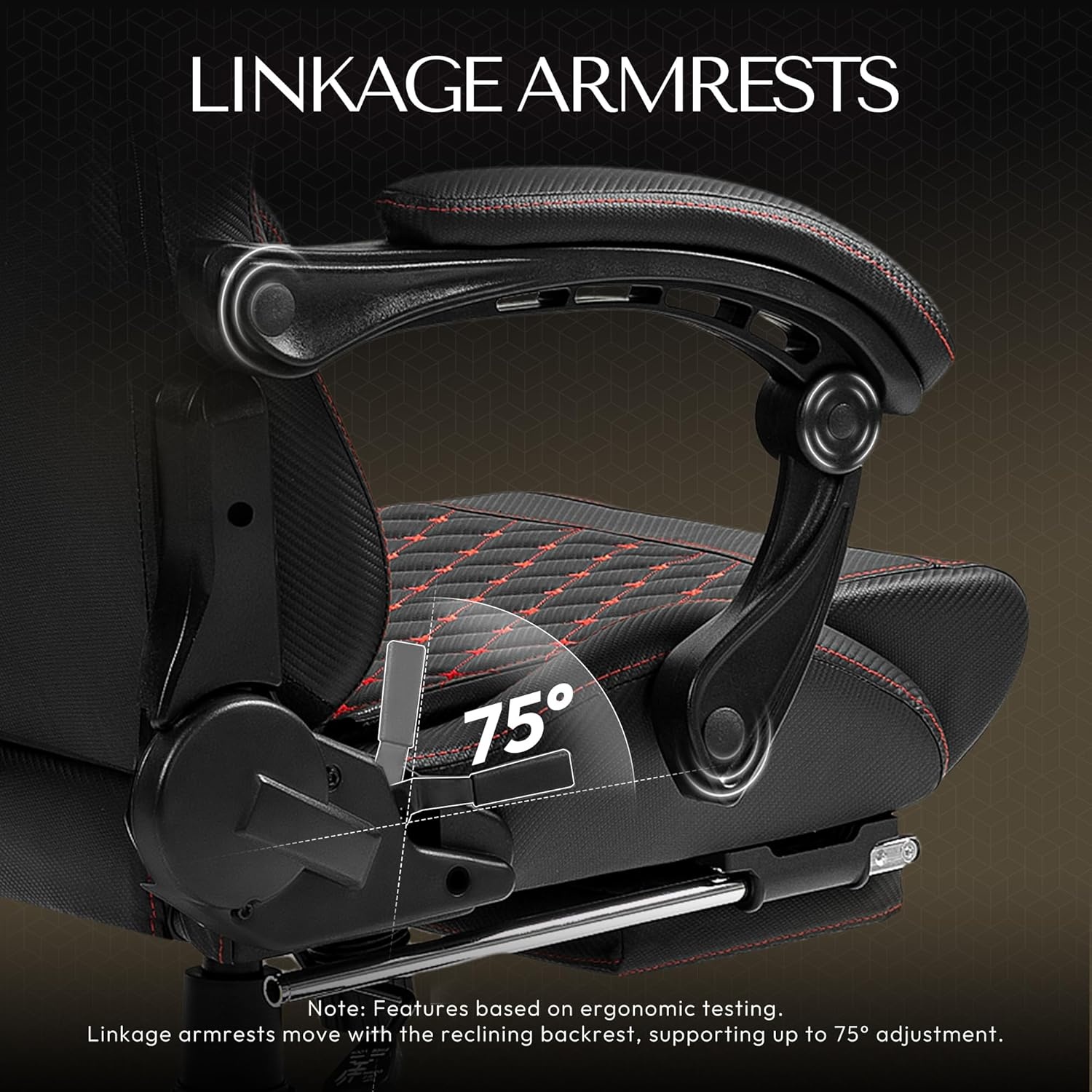image:imageDowinx Big amp Tall Vintage Gaming Chair for Adults 400 lb Capacity Heavy Duty Ergonomic Computer Chair with Massage Lumbar Footrest amp Easy Side Recline BlackBlack