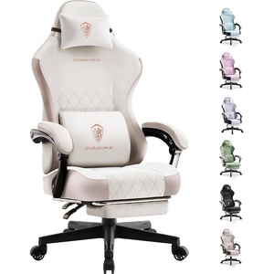 image:imageDowinx Gaming Chair with Pocket Spring Cushion High Back Ergonomic 360 Swivel Chair for Office Gaming Massage Lumbar Support with Footrest for Adults 300LBS Capacity Beige for Office GamingBeige