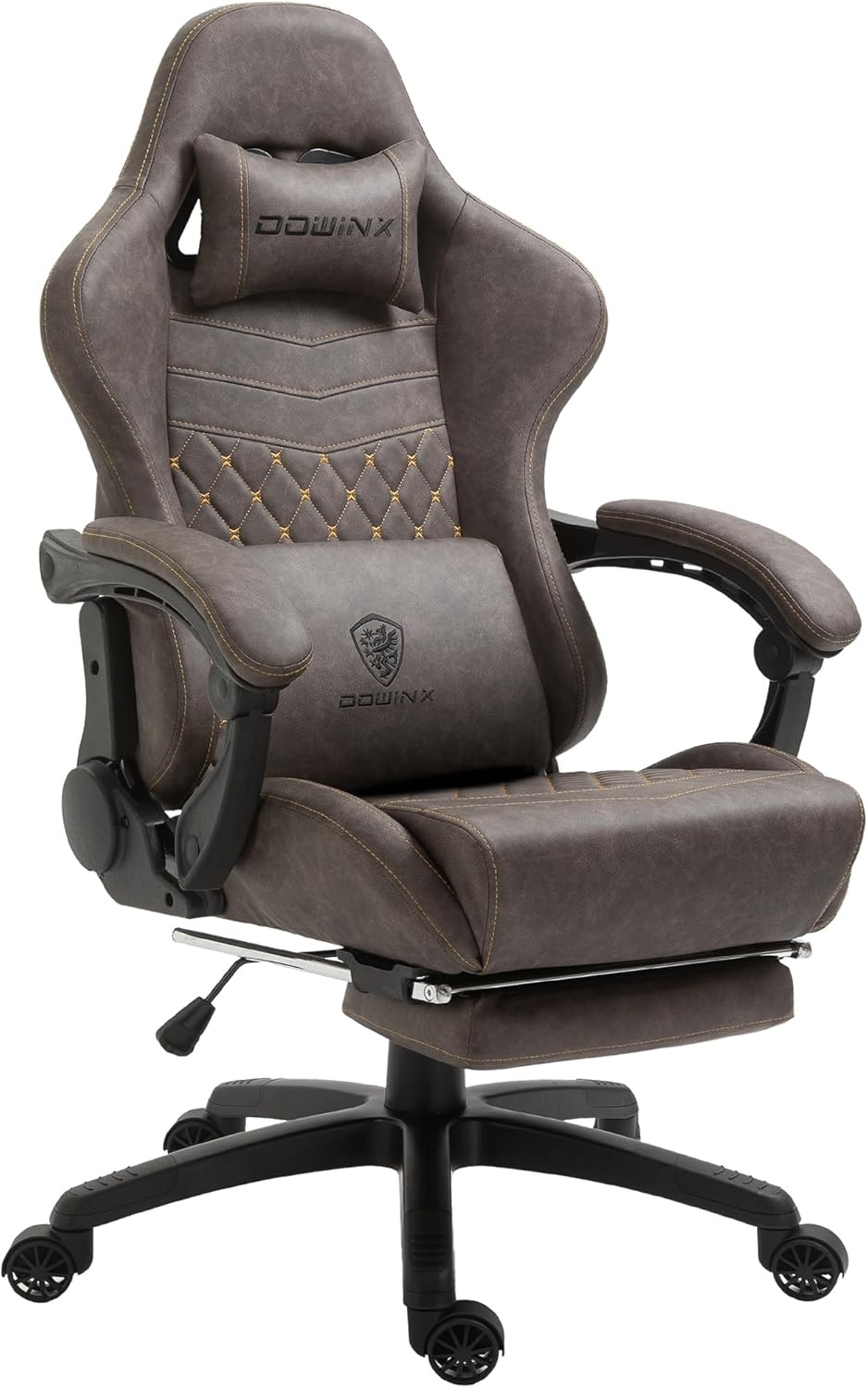 image:imageDowinx Gaming Chair Big and Tall Ergonomic PC Gaming Chair with Footrest amp Massage Racing Style Reclining Computer Chair for Adults 400LBS Capacity Heavy Duty Gamer Chair BlackBrown
