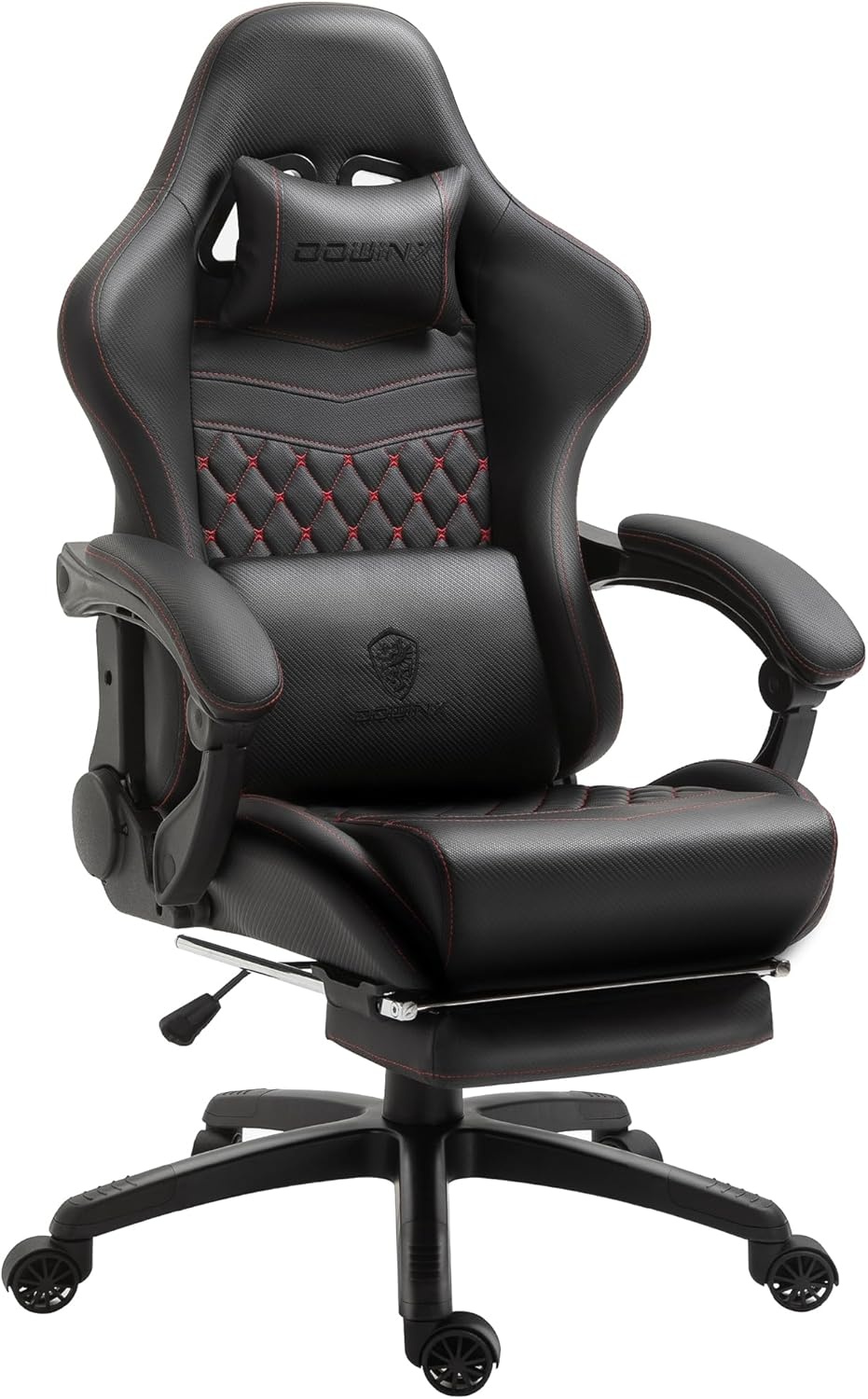 image:imageDowinx Gaming Chair Big and Tall Ergonomic PC Gaming Chair with Footrest amp Massage Racing Style Reclining Computer Chair for Adults 400LBS Capacity Heavy Duty Gamer Chair BlackBlack