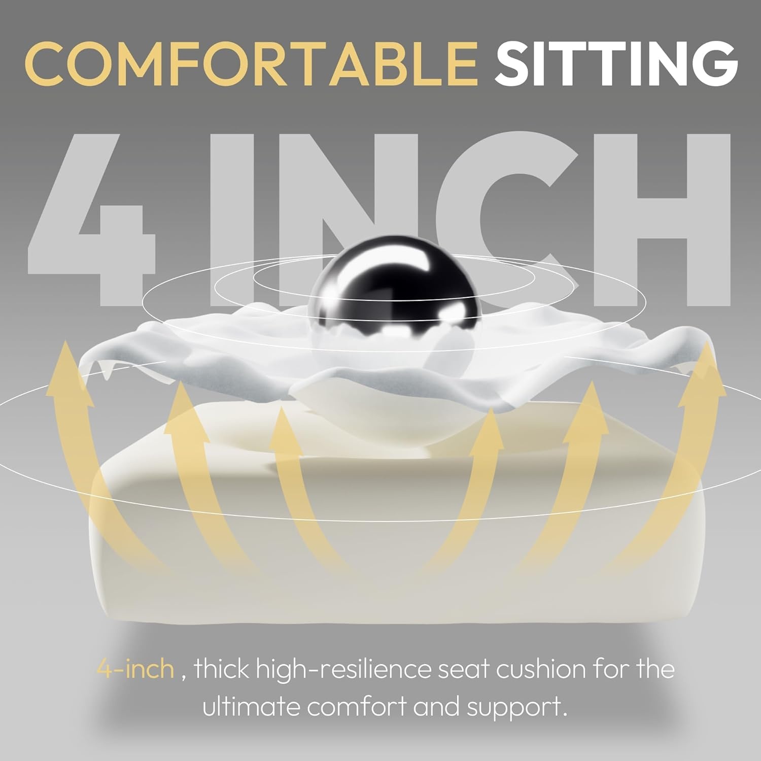 image:imageDowinx Gaming Chair with Suede Fabric Ergonomic Computer Chair with Massage Lumbar Support and Footrest High Back Reclining Game Office Chair for Adults Ivory