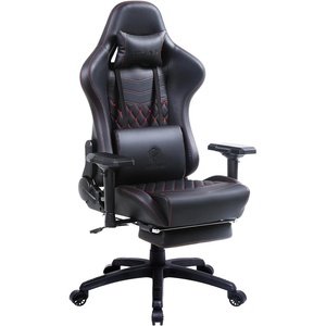 image:imageDowinx Gaming Chair Big and Tall Ergonomic PC Gaming Chair with Footrest amp Massage Racing Style Reclining Computer Chair for Adults 400LBS Capacity  Heavy Duty Gamer Chair BlackBlack