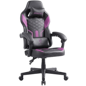 image:imageDowinx Gaming Chair with Pocket Spring Cushion Ergonomic Computer Chair High Back Reclining Game Chair Pu Leather 350LBS Purple